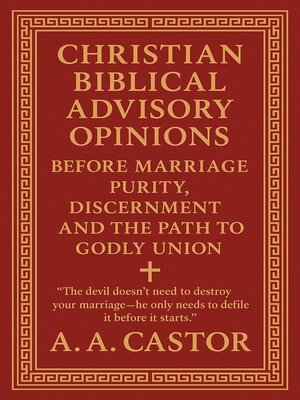 cover image of Christian Biblical Advisory Opinions